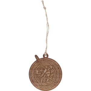 Viking Warrior and Dragon Christmas Ornament