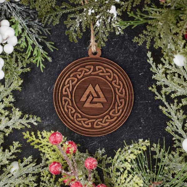 Viking Valknut Christmas Ornament