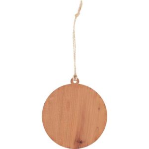 Red Cedar Hobbit Door Christmas Ornament with Aspen Trim