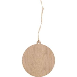 Walnut Hobbit Door Christmas Ornament with Grey Trim