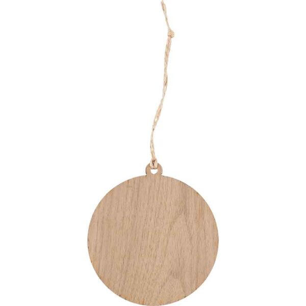Walnut Hobbit Door Christmas Ornament with Grey Trim