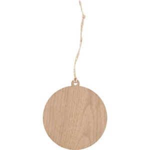 Black Hobbit Door Christmas Ornament with Padauk Trim