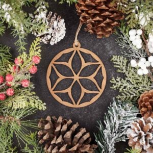 Elegant Flower Christmas Ornament