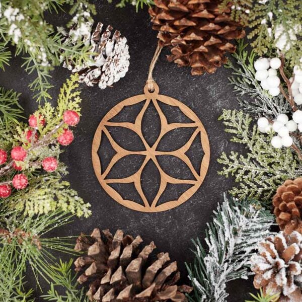 Elegant Flower Christmas Ornament