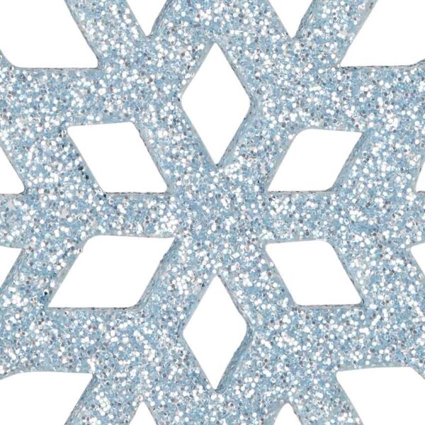 Small Glitter Acrylic Snowflake Ornaments - Set of 2