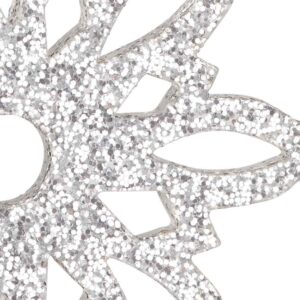 Small Glitter Acrylic Snowflake Ornaments - Set of 2