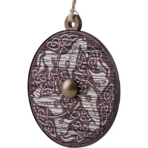 Red and White Celtic Horses Christmas Ornament