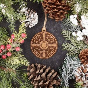 Celtic Knot Shield Christmas Ornament