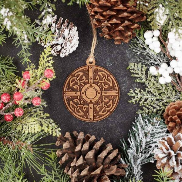 Celtic Knot Shield Christmas Ornament