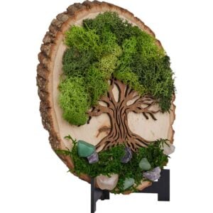 Moss Tree with Gemstones - Medium