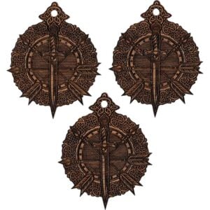Medieval Weapons Mini Christmas Ornament - Set of 3