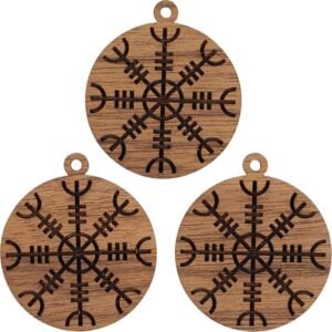 Helm of Awe Mini Christmas Ornament - Set of 3