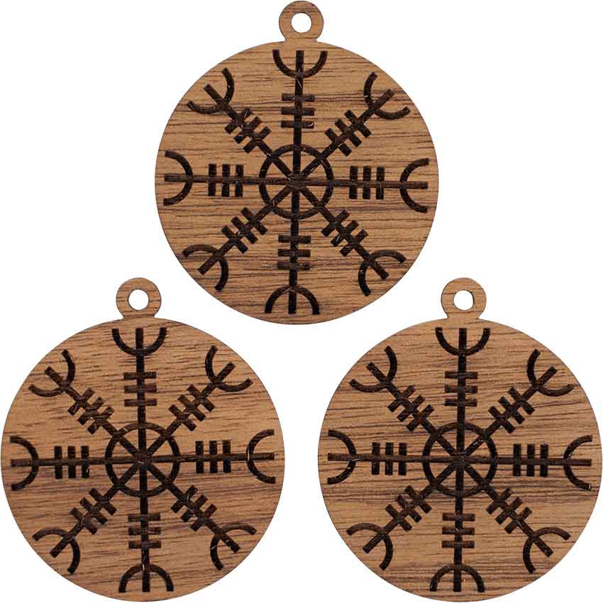Helm of Awe Mini Christmas Ornament - Set of 3