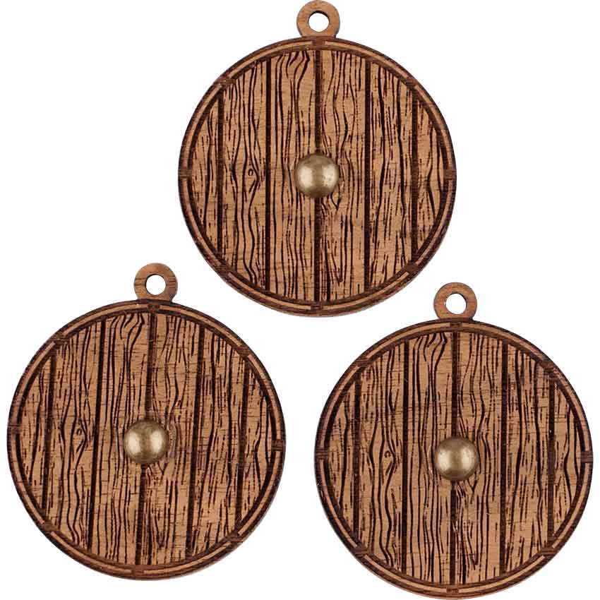 Viking Shield Mini Christmas Ornament - Set of 3