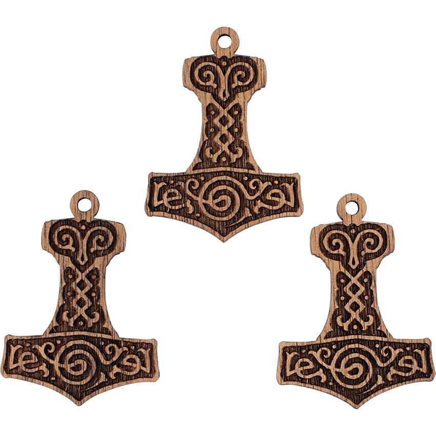 Mjolnir Mini Christmas Ornament - Set of 3