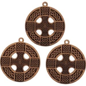 Celtic Cross Mini Christmas Ornament - Set of 3