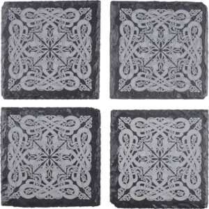 Viking Knotwork Slate Coasters - Set of 4
