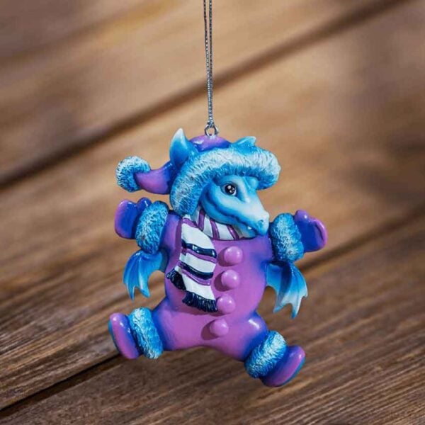 Snow Suit Dragon Ornament