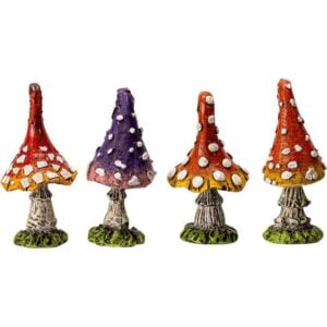 Mini Fairyland Mushrooms - Set of 4