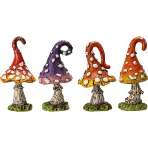 Mini Fairyland Mushrooms - Set of 4