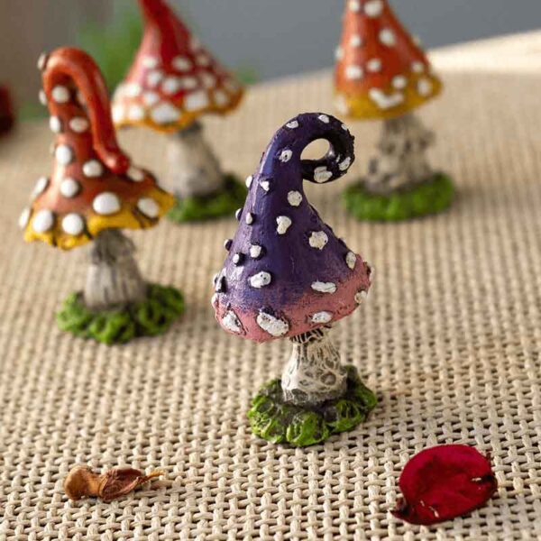 Mini Fairyland Mushrooms - Set of 4