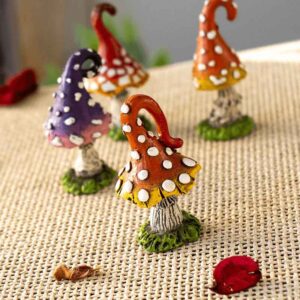 Mini Fairyland Mushrooms - Set of 4