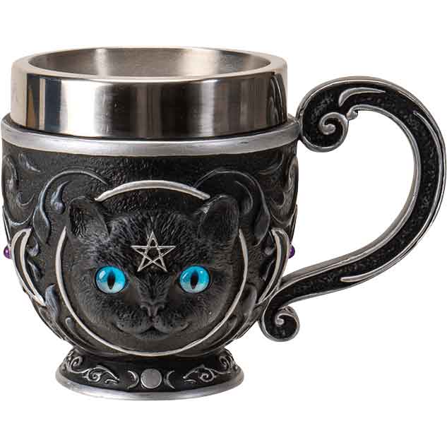 Wiccan Cat Tea Cup