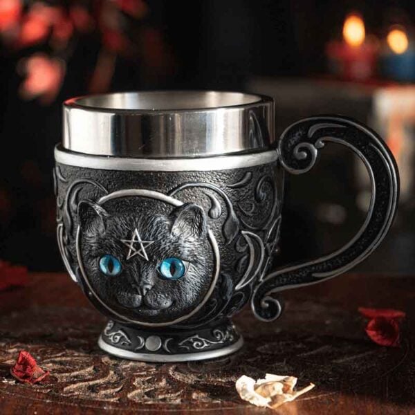 Wiccan Cat Tea Cup