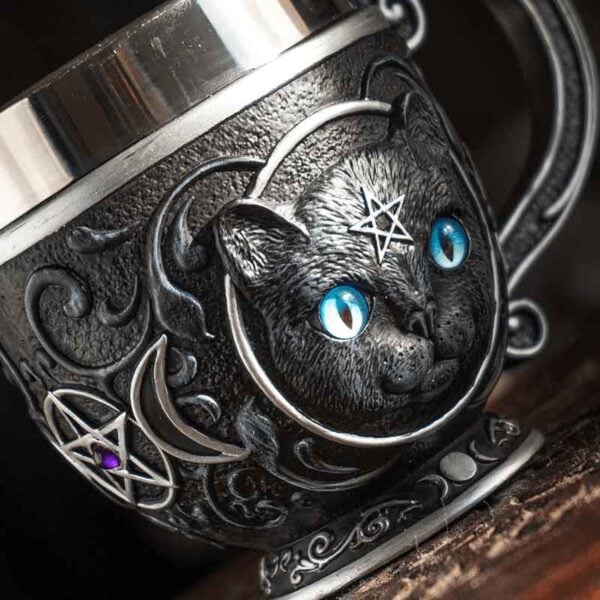 Wiccan Cat Tea Cup