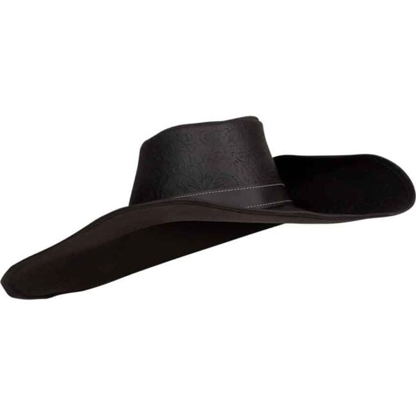 Alatriste Embossed Leather Hat