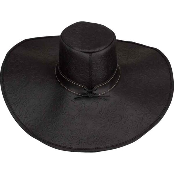 Alatriste Embossed Leather Hat