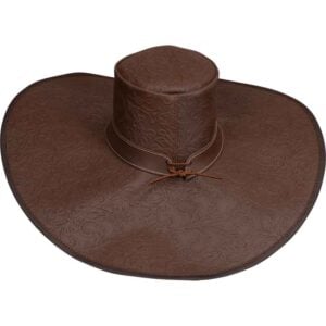 Alatriste Embossed Leather Hat
