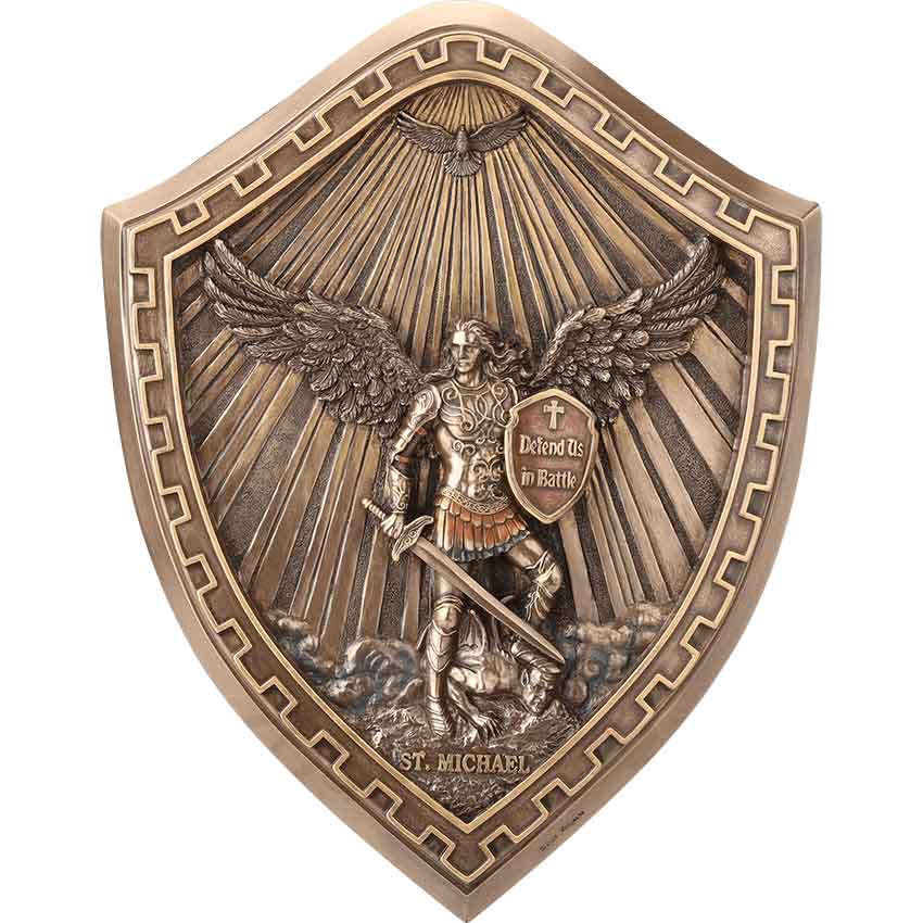 Saint Michael Bronze Wall Plaque
