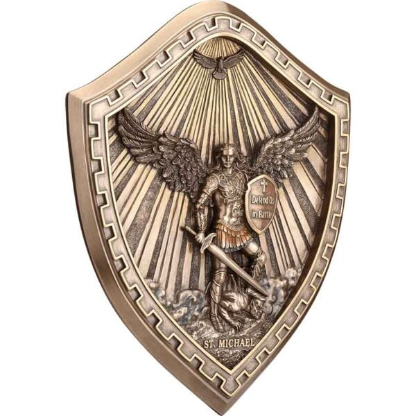 Saint Michael Bronze Wall Plaque
