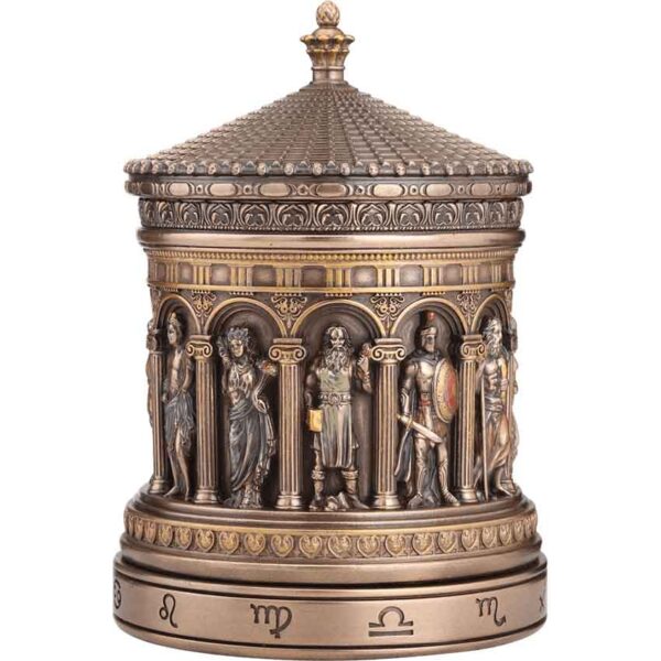 Greek Pantheon Rotating Trinket Box