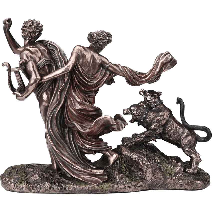 Bronze Orpheus and Eurydice Statue