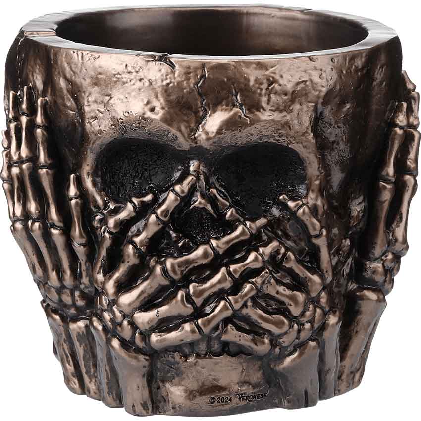 No Evil Skull Penholder