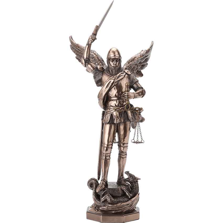 Bronze Archangel Michael Statue