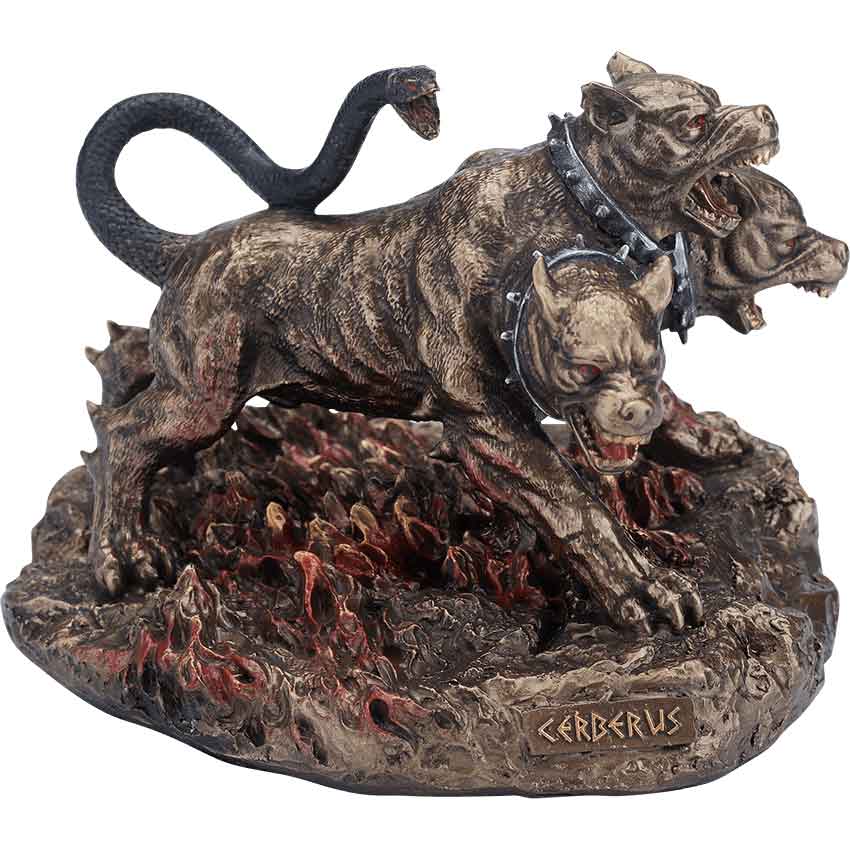 Roman Greek God Dog Names Cerberus Of The Underworld Statue