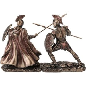 Hector Fighting Achilles Statues