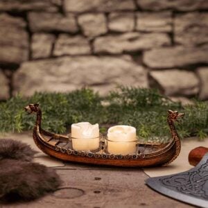 Viking Longship Tealight Holder