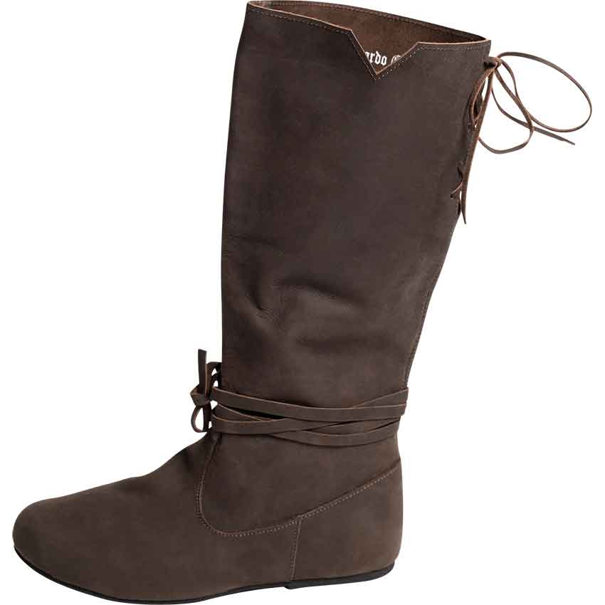 Ole Nubuck Leather Viking Boots - Brown