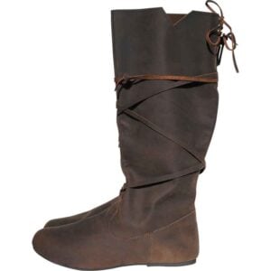 Ole Nubuck Leather Viking Boots - Brown