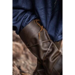 Ole Nubuck Leather Viking Boots - Brown