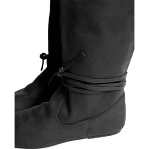 Ole Nubuck Leather Viking Boots - Black
