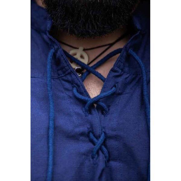 Louis Sleeveless Medieval Shirt - Blue