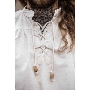 Louis Sleeveless Medieval Shirt - Natural