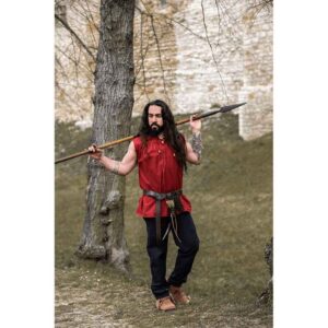 Louis Sleeveless Medieval Shirt - Red