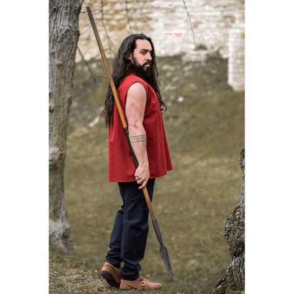 Louis Sleeveless Medieval Shirt - Red