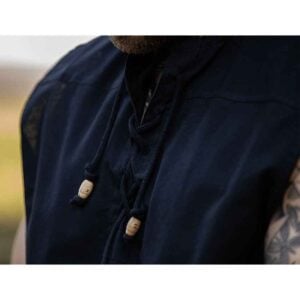 Jean Sleeveless Medieval Shirt - Black